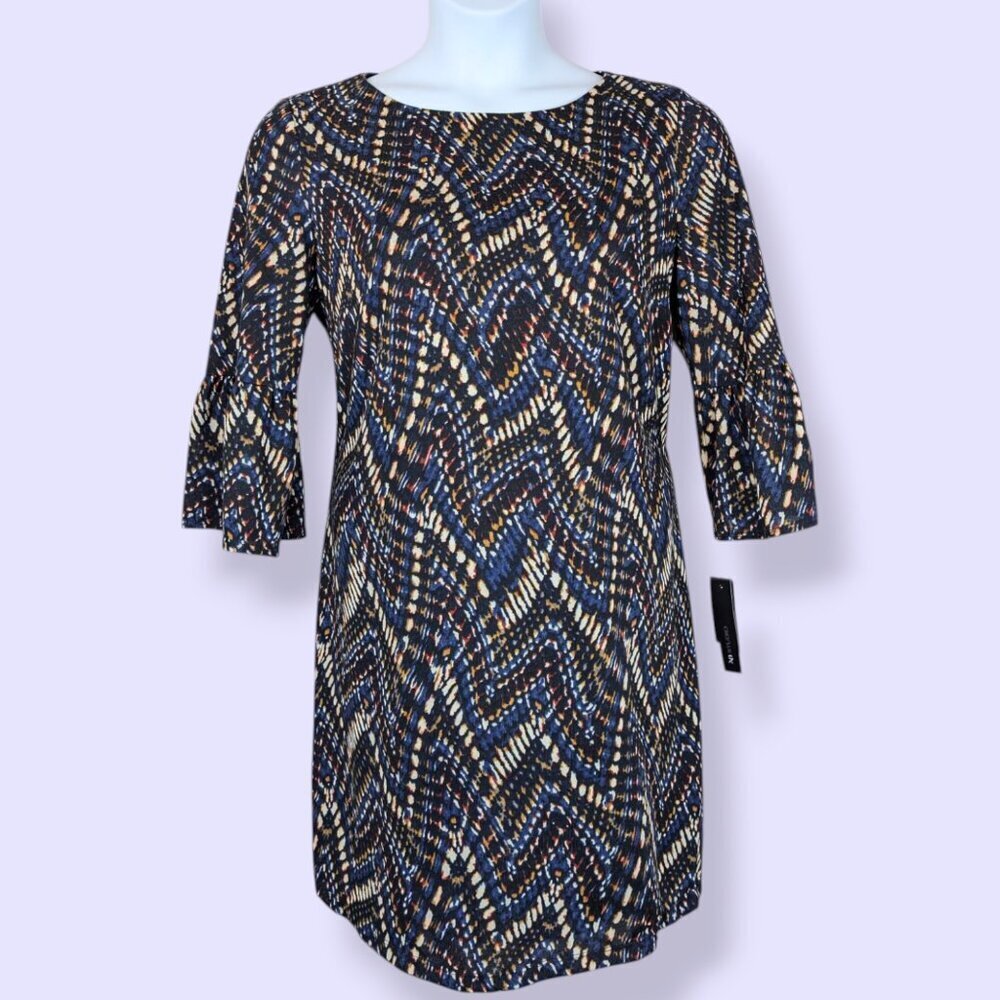 NWT AB Studio Abstract 3/4 Sleeve Dress